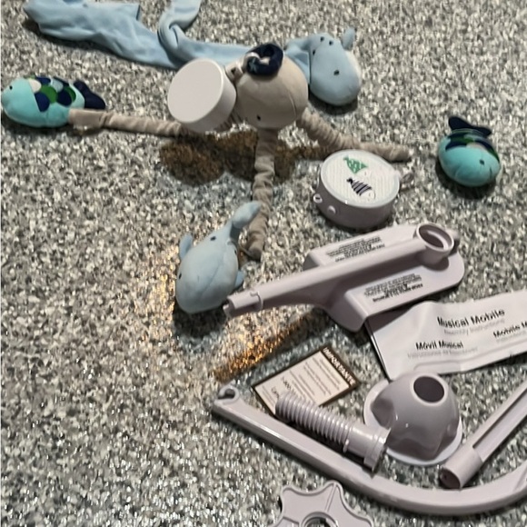 Ocean-Themed Baby Mobile with Whales and Octopus - Picture 4 of 6